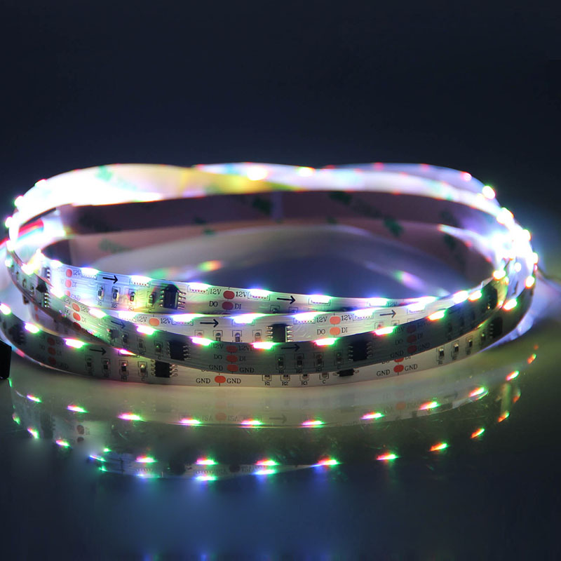 60 020SMDs/m Addressable Side Emitting LED Light Strips - 12VDC 60 020SMDs/m Addressable Side Emitting LED Light Strips - 12VDC